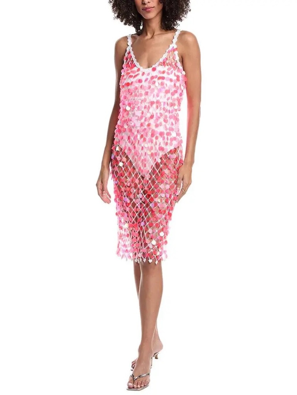 Milly Cabana Sequin Crochet Midi Cover Up Dress - Size P/S - NWT - Picture 2 of 6